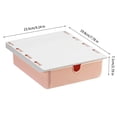 thumbnail image 2 of Cajón Caja De Almacenamiento Organizador De Tiro Oculto A Prueba De Polvo Perforación Libre Escritorio Parte Inferior Colgando Misceláneas Ocultas Caja De Clasificación Gabinete Soporte Pegado Yuarrent HA026384-03, 2 of 7