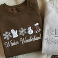 thumbnail image 2 of Embroidered Winter Wonderland Sweatshirt, Snowflake Crewneck, 2 of 5