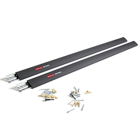 Rubbermaid FastTrack Garage Storage Wall Mounted Rail Kit  2 Pack