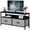 Black & Grey, variant on Sakiyr Dresser TV Stand Entertainment Center for 55 Inch TV, Wood Top TV Stand with 3 Fabric Storage Drawers and Shelves for Bedroom, TV & Media Console Table Furniture for Living Room, Black & Grey
