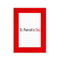 thumbnail image 1 of Celebrate St. Patrick’s Day Blessing Festival Picture Display Art Red Photo Frame, 1 of 4