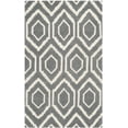 thumbnail image 2 of SAFAVIEH Chatham Graham Geometric Wool Area Rug, Dark Gray/Ivory, 3' x 5', 2 of 7