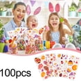 thumbnail image 3 of D Easter Party Transparent Bags Rabbit Egg Print Opp Plastic For Candy Snack Packaging Favor Bags 100 Units With Zip Ties, 3 of 8
