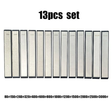 

4-19Pcs 1000 Grit Diamond Knife Sharpener Household Kitchen Whetstone Knife Sharpening System Diamond Sharpening Stone Set Tools