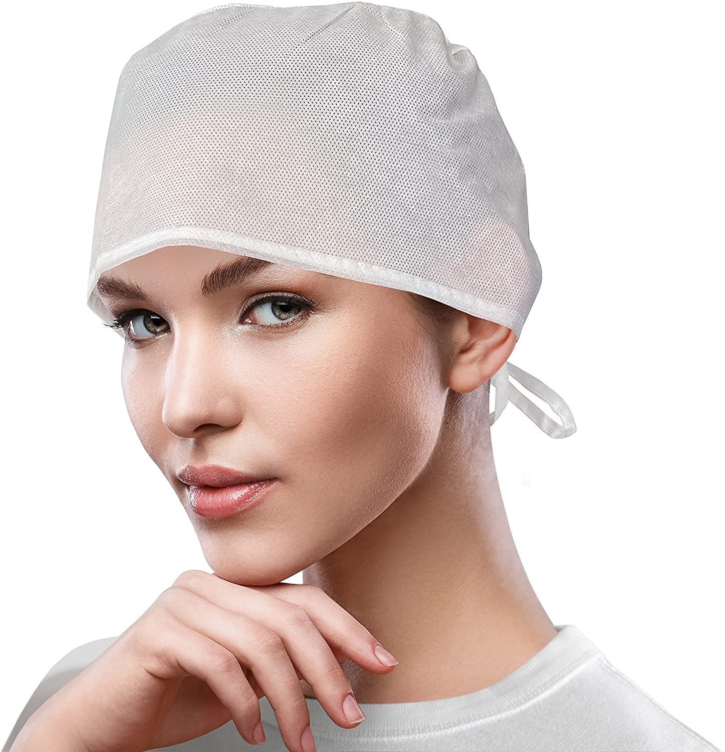 Surgical Disposable Hair Net Dust Proof Cap Medical Non Woven Head Cover  100Pcs - Walmart.com