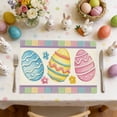 thumbnail image 1 of Fesfesfes Easter Placemat Linen Table Mat Heat Proof Dining Table Mat Kitchen Dining Table Accessories for Home Easter Party Table Decor, 1 of 6