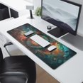 thumbnail image 2 of Rectangle Boho Style Mandala Mouse Mat, Gothic Cool Mousepad with Design, Large Non-Slip Rubber Gaming Mouse Pad with Stitched Edges, Office Mouse Pad for Women Men Kids, 31.5x11.8in, 2 of 7