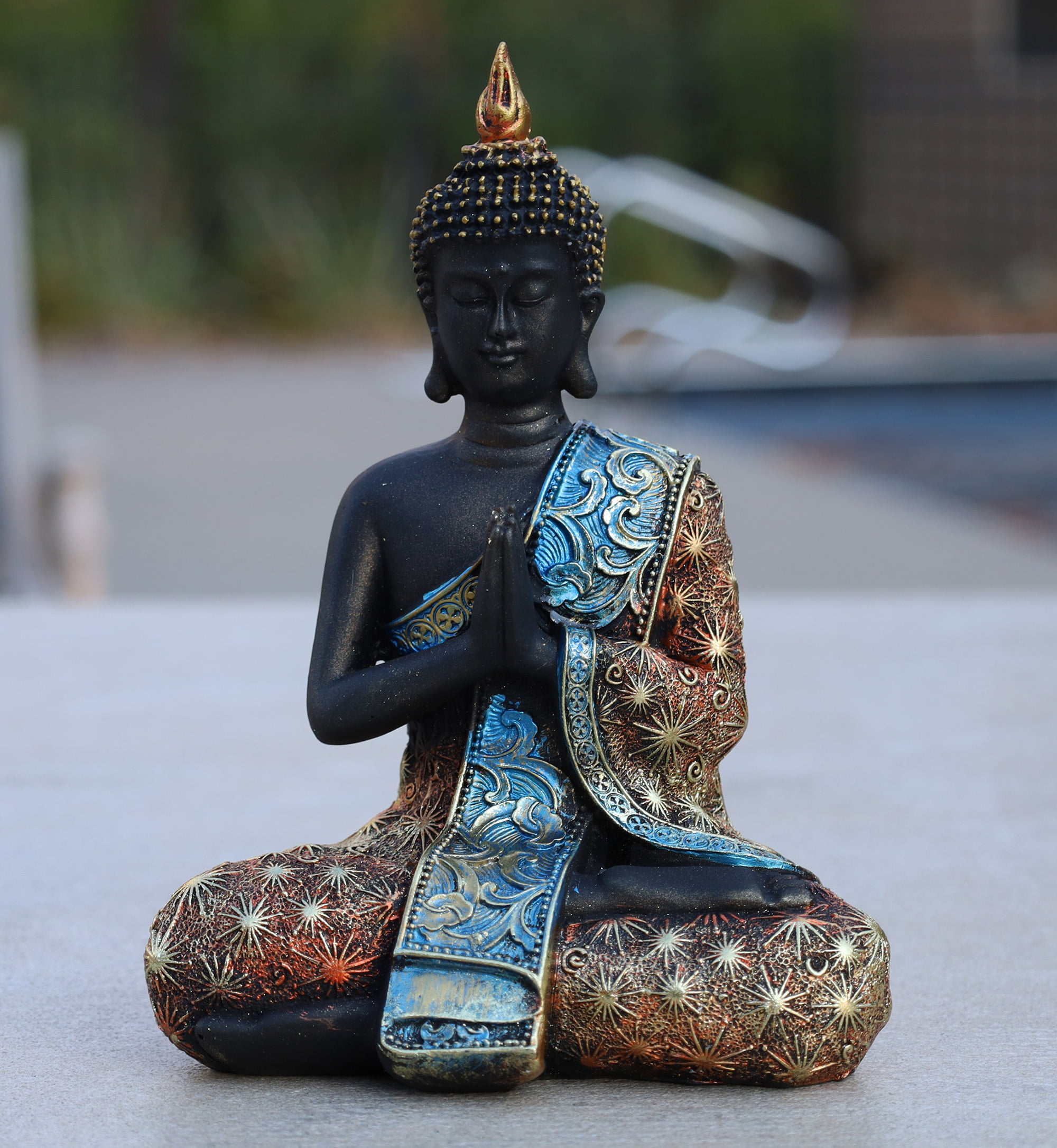 Buddha Sitting Buddha Skateboard Wax Blue