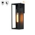 thumbnail image 5 of Cali 1-Light 16 in. Outdoor Dusk-To-Dawn Sensor Wall Light with Matte Black Finish and Clear Glass Shade, 5 of 11