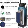 thumbnail image 2 of Termo de Acero Inoxidable,Termo de Agua,Botella Térmica(1200ML), Sin BPA,100% a Prueba de Fugas, Doble Aislamiento Térmico(Con Dos Tapas + Cepillo de Taza + Cepillo de Tubo), 2 of 4