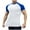 Blue, variant on Mens Gym Muscle Short Sleeve Sweat Workout Shirts Quick Dry Stretchy Athletic T-Shirts for Men