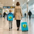 thumbnail image 2 of Costway 16" Carry-on Suitcase & 13" Backpack with 4 Spinner Wheels & Telescopic Handle With dinosaur pattern, 2 of 10