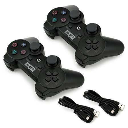 2 X NEXILUX Wireless Game Gaming Controller Gamepad For Sonly PlayStation PS3