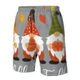 thumbnail image 4 of Pofeuu Hello Fall Gnomes Prin Men's Swim Trunks Quick Dry Bathing Suit Swimming Board Shorts Mesh Lining Beach Swimwear-Small, 4 of 6