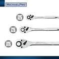 thumbnail image 4 of MichaelPro MP006009 3-Piece Quick-Release Ratchet Set with Teardrop Head, 4 of 8