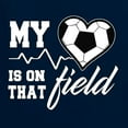 thumbnail image 2 of Wild Bobby, My Heart Is On That Soccer Field, Sports, Women Racerback Tank Top, Navy, X-Large, 2 of 4