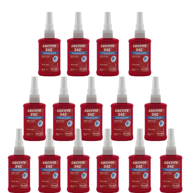 Loctite 242 Adhésif pour Filetage de Fil 50 ml Lot de 15 Pcs