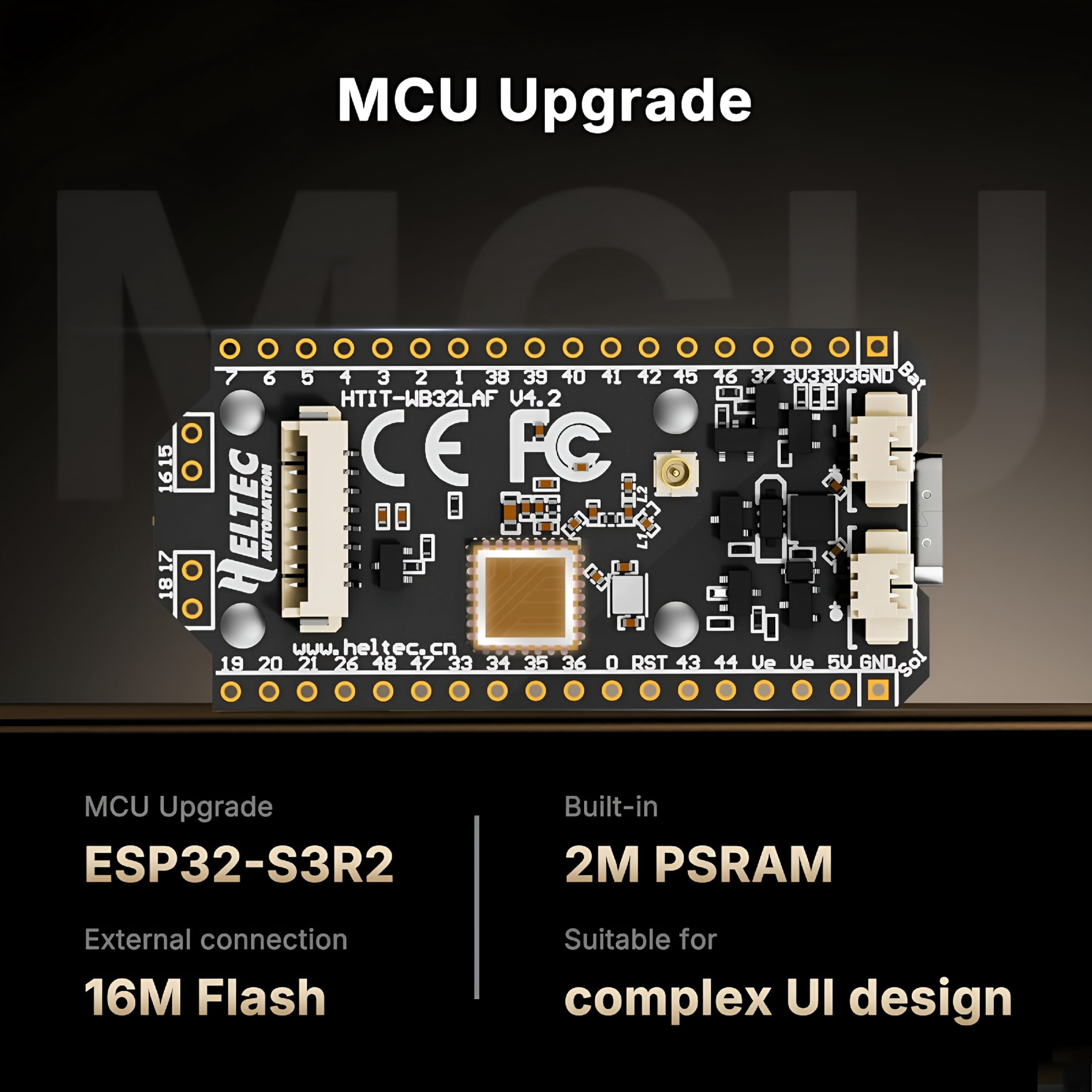 GJX 2026 New Esp32 Lora 32 Development Board with Oled Display,Upgraded Esp32 S3 Sx1262 27Dbm High Power Chip for Wifi Iot Devices,Smart Home and Wireless Communication