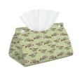 thumbnail image 2 of Lsque Twig Sloth Printed Long Tissue Box Cover Holder, Facial Paper Organizer Dispenser,Triangle with Bottom Belt, PVC Leather Decorative Organizer, 2 of 9