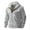 Gray, variant on Mens Button Down Hoodies Long Sleeve Shirt Casual Stylish Cotton Pullover Lightweight Hoodies White
