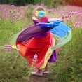 thumbnail image 4 of Maxcozy Kids Girl Maxi Dress Rainbow Short Sleeve Dresses 0-6 Years, 4 of 16