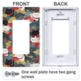 thumbnail image 3 of Yayeee Rocker Switch Wall Plate 1-Gang 4.6"x2.9" Home Decorative Outlet Cover, Black Lucky Cat, 3 of 6