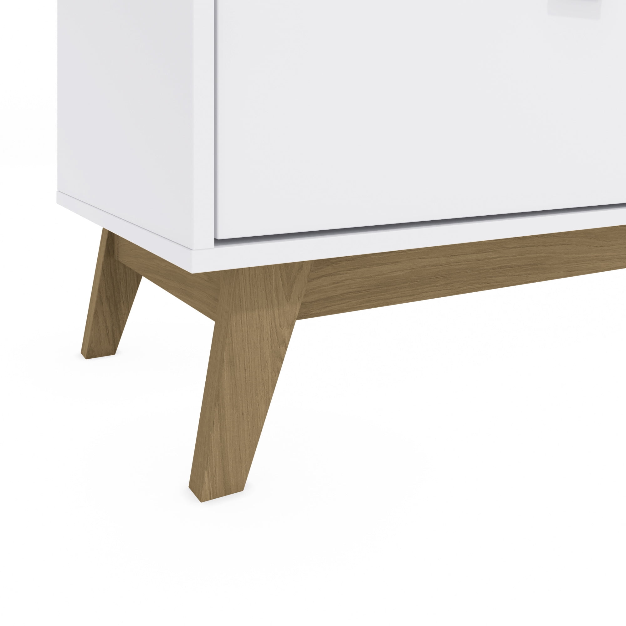 Kappesberg Hanford 6-Drawer Dresser – Modern White/Light Brown Finish – Wide Storage Chest for Bedroom or Living Room - for Adults and Teens