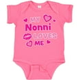 thumbnail image 3 of Inktastic Valentine's Day My Nonni Loves Me Hearts and Lips Boys or Girls Baby Bodysuit, 3 of 5