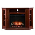 thumbnail image 3 of Bowery Hill Modern Touch Screen Wood Electric Corner Fireplace in Mahogany, 3 of 4
