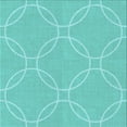 thumbnail image 1 of Ahgly Company Machine Washable Indoor Square Transitional Dark Turquoise Green Area Rugs, 6' Square, 1 of 7