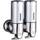thumbnail image 1 of Dispensador de jabón de pared doble, champú, acondicionador, Gel de ducha, loción, jabón para baño o cocina, plateado, 1 of 4