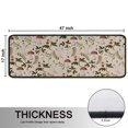 thumbnail image 5 of Kitchen Rugs Sets Of 2,Red Mushroom Berry Leaf Beige Pattern Anti Fatigue Kitchen Mat Rugs Non Slip Washable,Decorative Kitchen Floor Mats for Kitchen,Sink,Laundry,17"x47"+17"x47", 5 of 5
