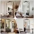 thumbnail image 5 of Antok Vintage 71" x 28" Full-Length Mirror with Carved Metal Frame, Baroque-Style Floor Mirror for Living Room, Bedroom, Entryway or Hallway, Luxury Bronze, 5 of 9