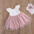 thumbnail image 4 of BemeyourBBs Kids Toddler Girl Bowknot Tulle Tutu Dress Newborn Ruffle Bead Formal Dress Princess Wedding Bridesmaid Birthday Party Pageant Baptism Dresses, 4 of 8