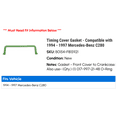 thumbnail image 2 of Timing Cover Gasket - Compatible with 1994 - 1997 Mercedes-Benz C280 1995 1996, 2 of 2