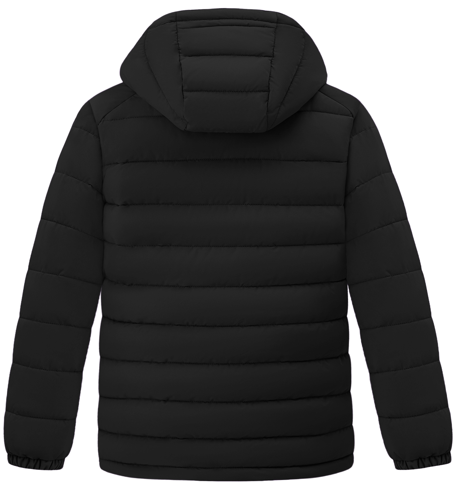 Wantdo Big Boys' Insulated Winter Jacket with Hood, Black photo 2