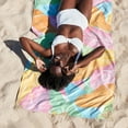 thumbnail image 3 of Beach Towel - Quick Dry, Sand Free - Compact, Lightweight - 100% Recycled - Includes Bag - Sugar Palms - Extra Large (200x90cm, 78x35), 3 of 9