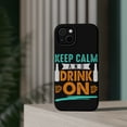 thumbnail image 4 of DistinctInk Tough Case for Apple iPhone 13 MINI (5.4" Screen), Compatible with MagSafe Charging - Keep Calm And Drink On, 4 of 6