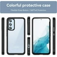 thumbnail image 6 of Case for Samsung Galaxy A54 5G Phone Case Slim Dropproof [Defend from Drop/Scratch/Slip/Fingerprint] Clear Acrylic Hard Back Soft TPU Bumper Hybrid Phone Cover for Samsung Galaxy A54 5G-Black, 6 of 16