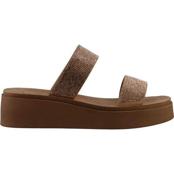 Sandalia Mujer Vosse Plataforma Casual dorado 25