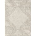 thumbnail image 2 of Unique Loom Outdoor Modern Collection Area Rug - Tambor (5' 3" x 7' 1" Rectangle Gray/Ivory), 2 of 6