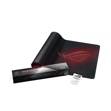 ASUS ROG Sheath Extended Gaming Mouse Pad - Ultra-Smooth Surface for Pixel-Precise Mouse Control | Durable Anti-Fray Stitching | Non-Slip Rubber Base | Light & Portable C23