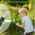thumbnail image 2 of Garden Hose 50FT, NON-EXPANDABLE Heavy-Duty Flexible & Lightweight Water Hose with 10-Function Nozzle, No-Kink, Leak-Proof, Solid Fittings for Car, RV Marine Camper, Outdoor, Yard, Lawn, 2 of 7