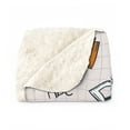thumbnail image 2 of Hardworking Australian Shepherd Ready Back to School New Year Classes Cozy Sherpa Blanket Aussie Dog Lover Gifts Warm Soft Throw Blanket - 12011, 2 of 5