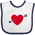 thumbnail image 3 of Inktastic Valentines Day Heart Arrow Boys or Girls Baby Bib, 3 of 4