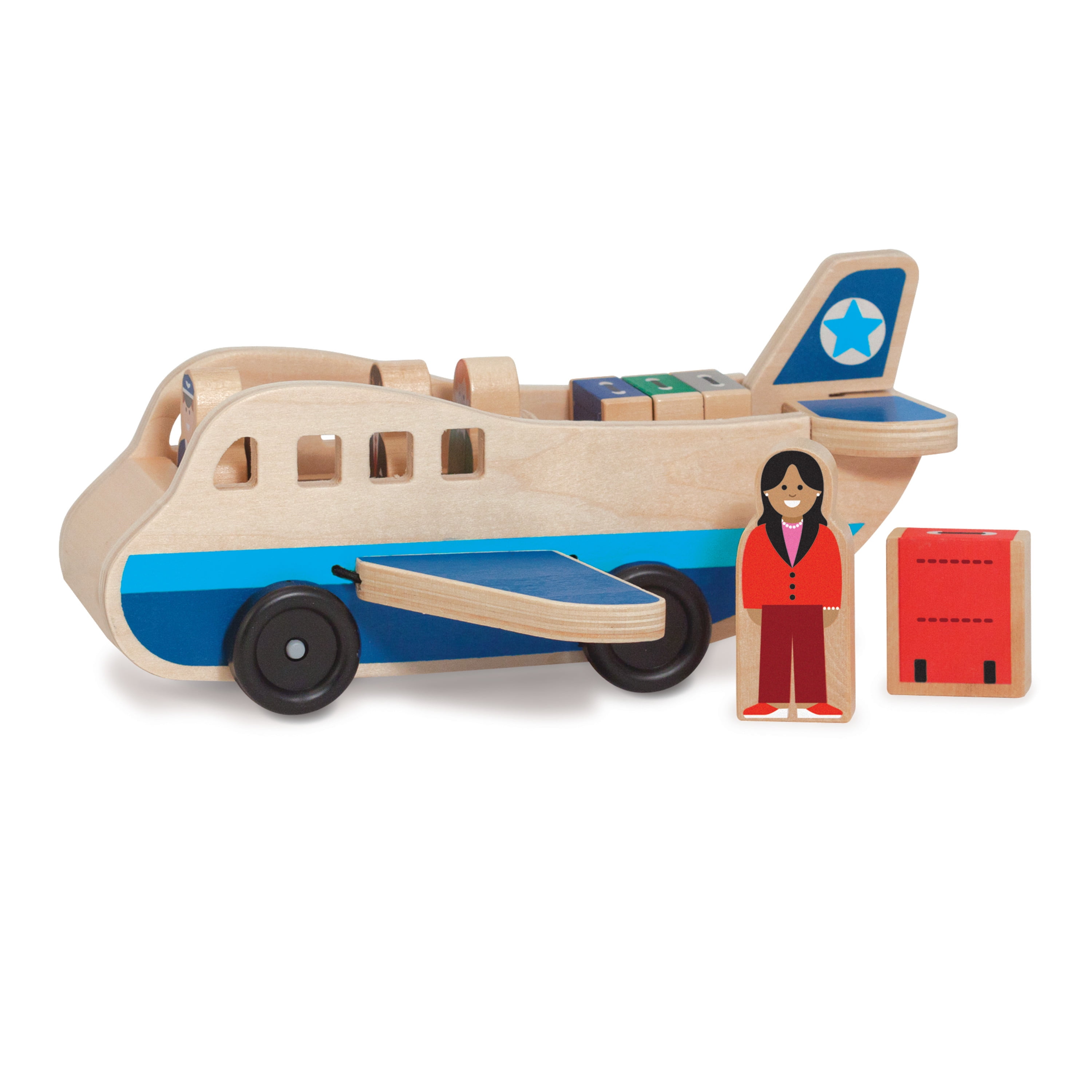 Melissa and doug plane and luggage carrier set hotsell