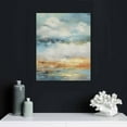 thumbnail image 5 of Nawypu Abstract Canvas Wall Art for Bedroom 3 Piece Ocean Painting Coastal Theme Artwork Blue and Gold Sunset &amp; Sunrise on the Beach Seascape Picture for Bathroom Living Room Light, 5 of 5