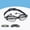 Black electroplating, variant on Non-Prescription Mirrored Racing Swim Goggles, Anti-Glare Anti-Fog Water Sport Goggles with Carry Box
