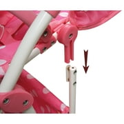 Reversible Double Doll Stroller - Pink/Polka Dots