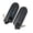 Black, variant on Double W3 Portable UHF Wireless Guitar Transmitter and Receiver Set, Rechargeable Audio Wireless System for Electric Guitar, Bass, Violin - Gray